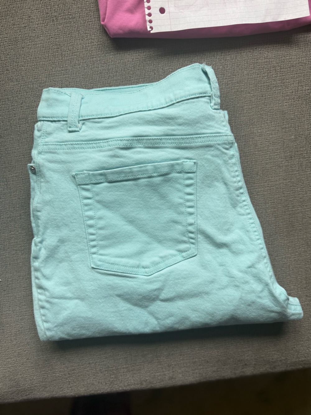 Light Aqua outfit large shirt 16size Jeans - Picture 3 of 3